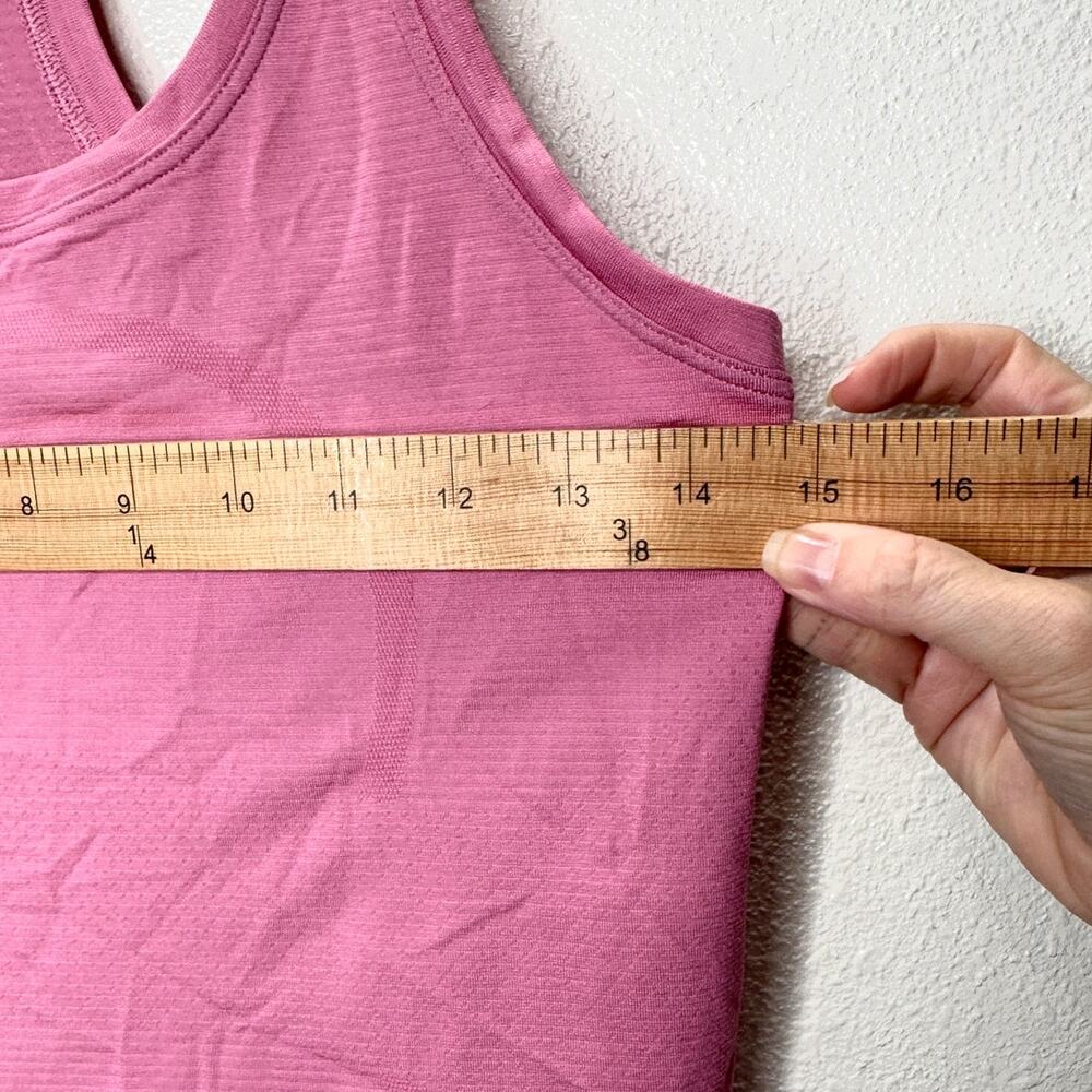 Lululemon Light Pink Round Neck Long Line Racerback Tank Top 6 - Picture 8 of 9